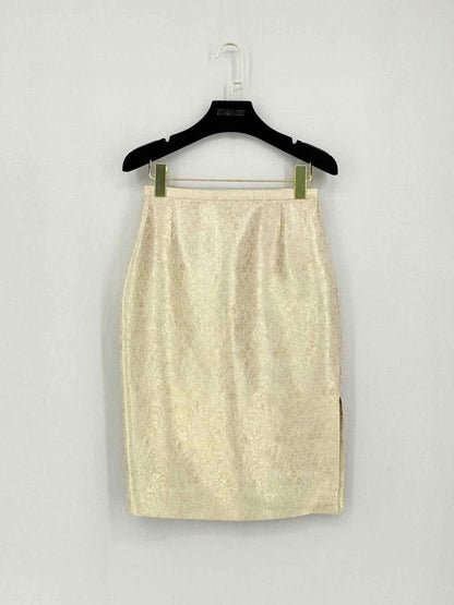 Pre-loved BADGLEY MISCHKA Metallic Gold Size US 6/8 Outfit Set at Reems Closet