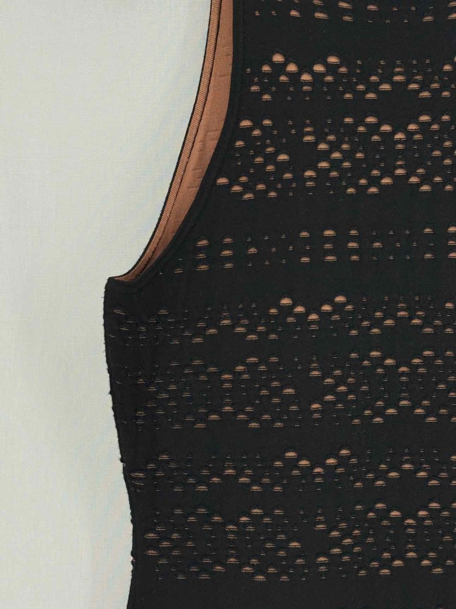 Pre - loved BAILEY44 Black & Beige Size Large Knee Length Dress at Reems Closet