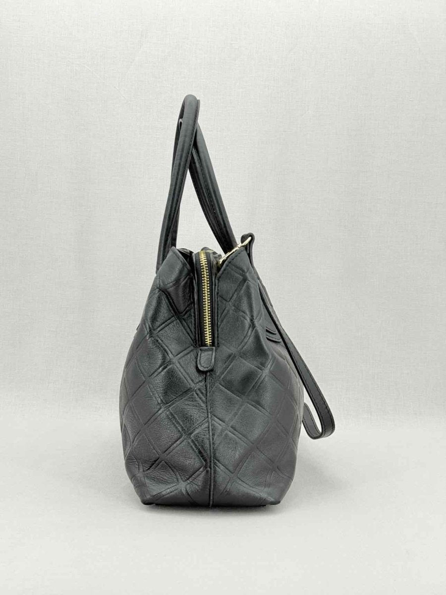 Pre - loved BALDININI Black Top Handle at Reems Closet