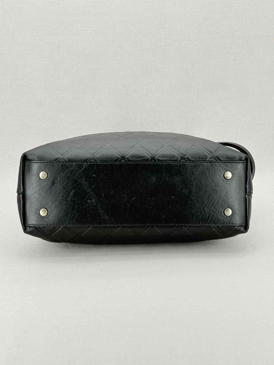 Pre - loved BALDININI Black Top Handle at Reems Closet