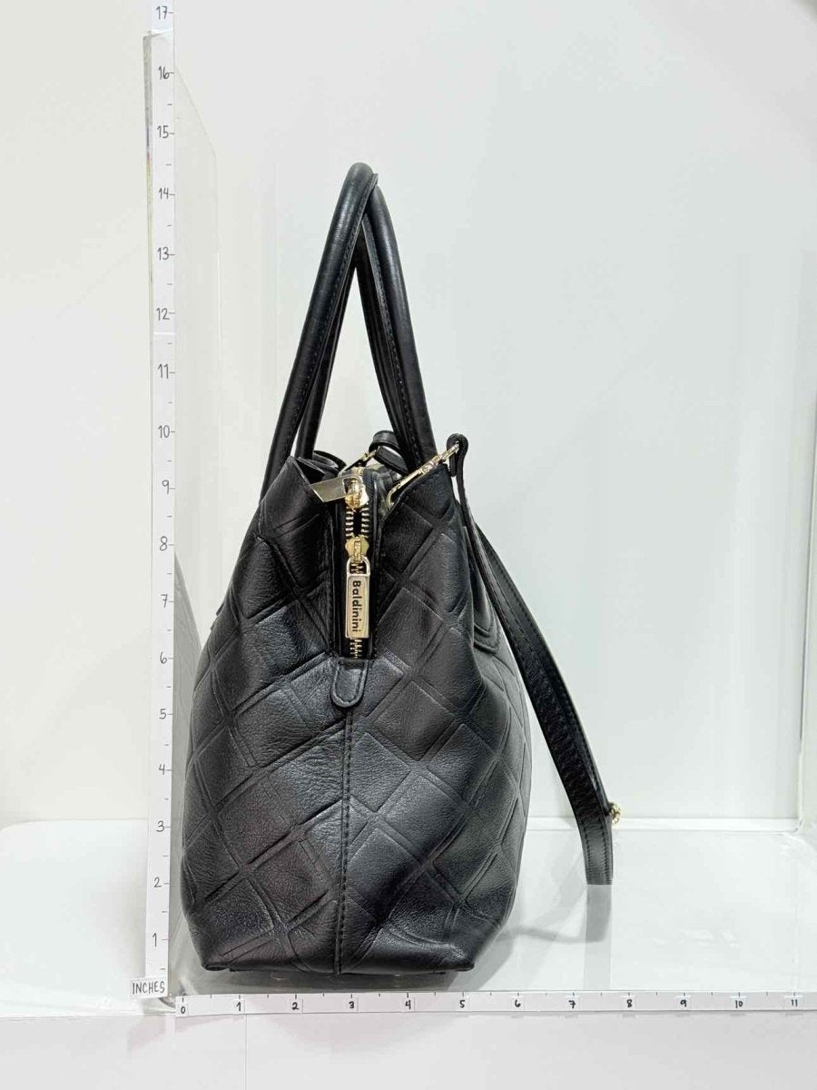 Pre - loved BALDININI Black Top Handle at Reems Closet