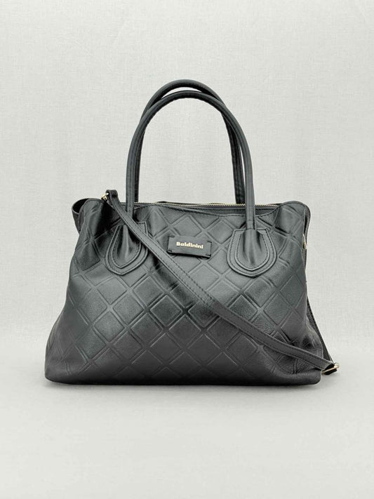 Pre - loved BALDININI Black Top Handle at Reems Closet