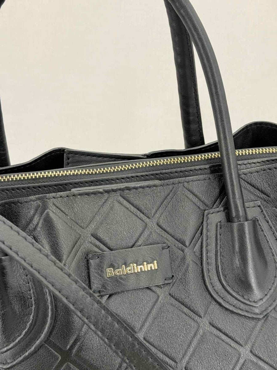 Pre - loved BALDININI Black Top Handle at Reems Closet