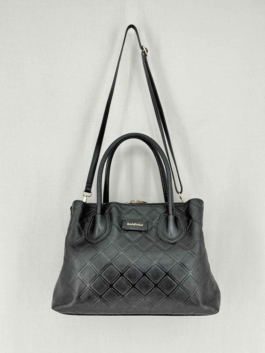 Pre - loved BALDININI Black Top Handle at Reems Closet