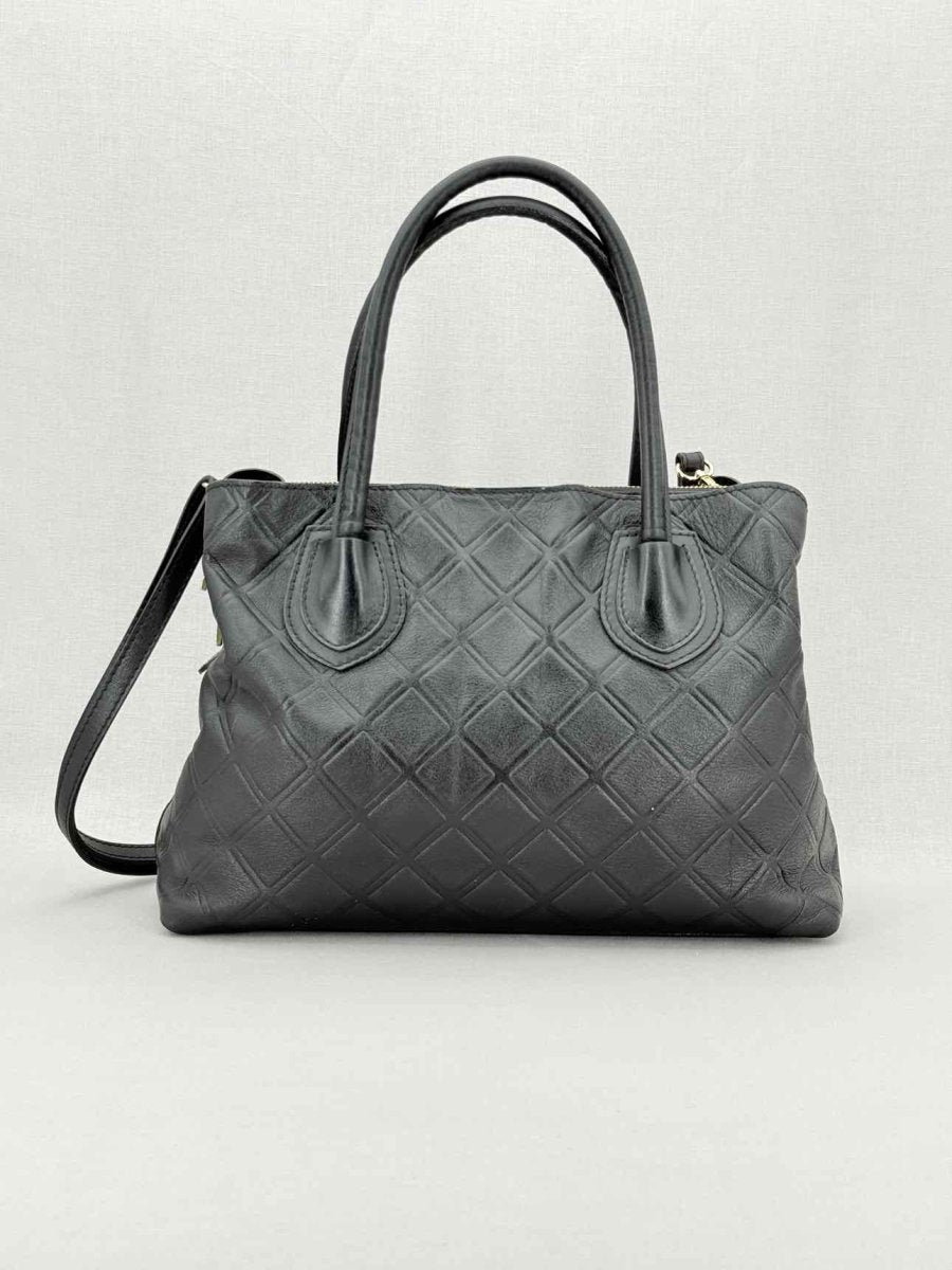 Pre - loved BALDININI Black Top Handle at Reems Closet