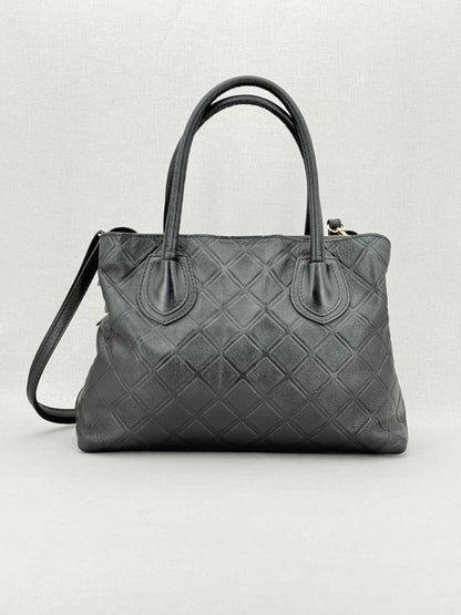 Pre - loved BALDININI Black Top Handle at Reems Closet