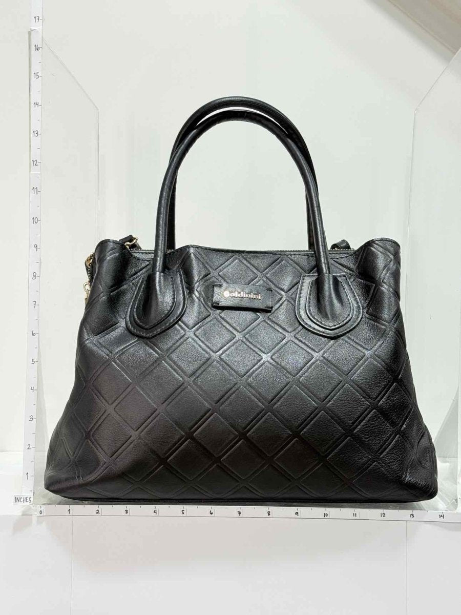 Pre - loved BALDININI Black Top Handle at Reems Closet
