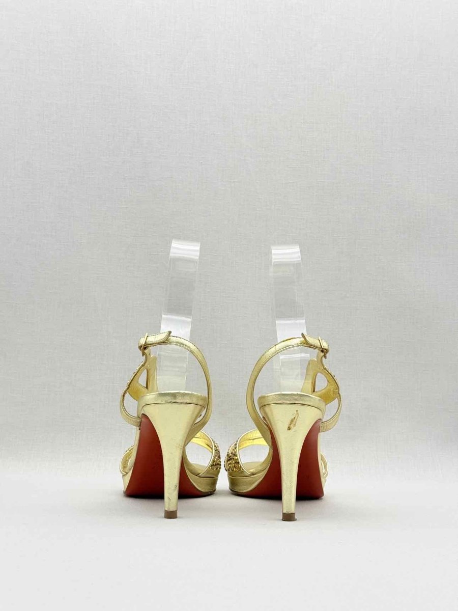 Pre - loved BALDININI Gold Size EU 39 Heeled Sandals at Reems Closet