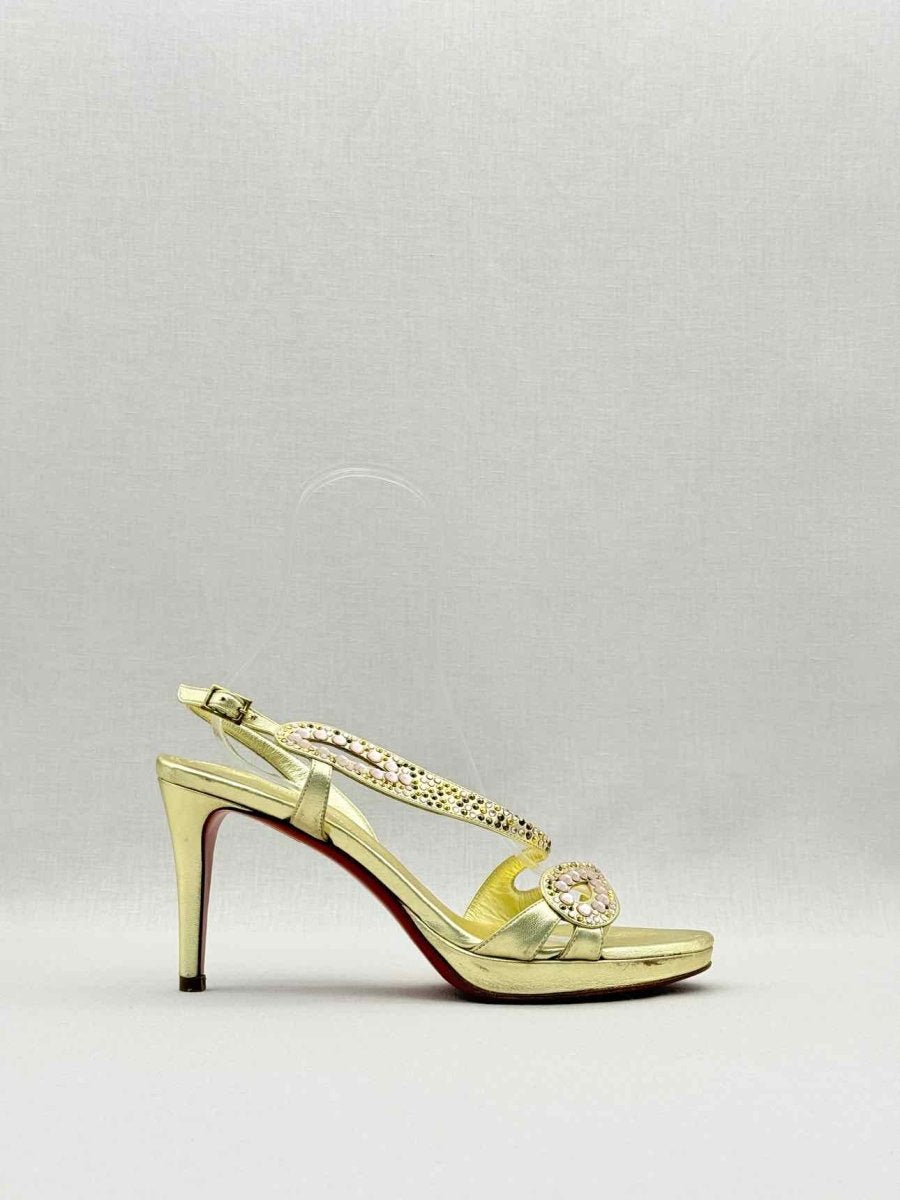 Pre - loved BALDININI Gold Size EU 39 Heeled Sandals at Reems Closet