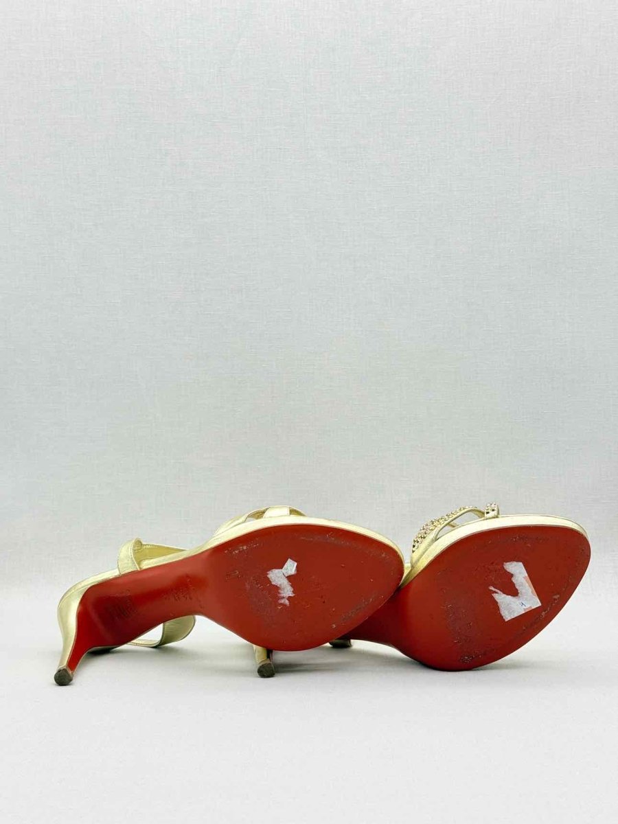 Pre - loved BALDININI Gold Size EU 39 Heeled Sandals at Reems Closet