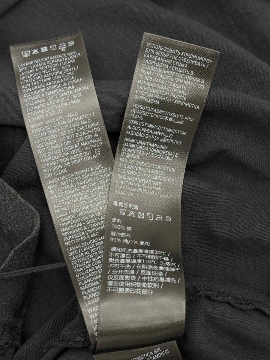 Pre-loved BALENCIAGA BB Stencil Print Black Size Large T-shirt at Reems Closet