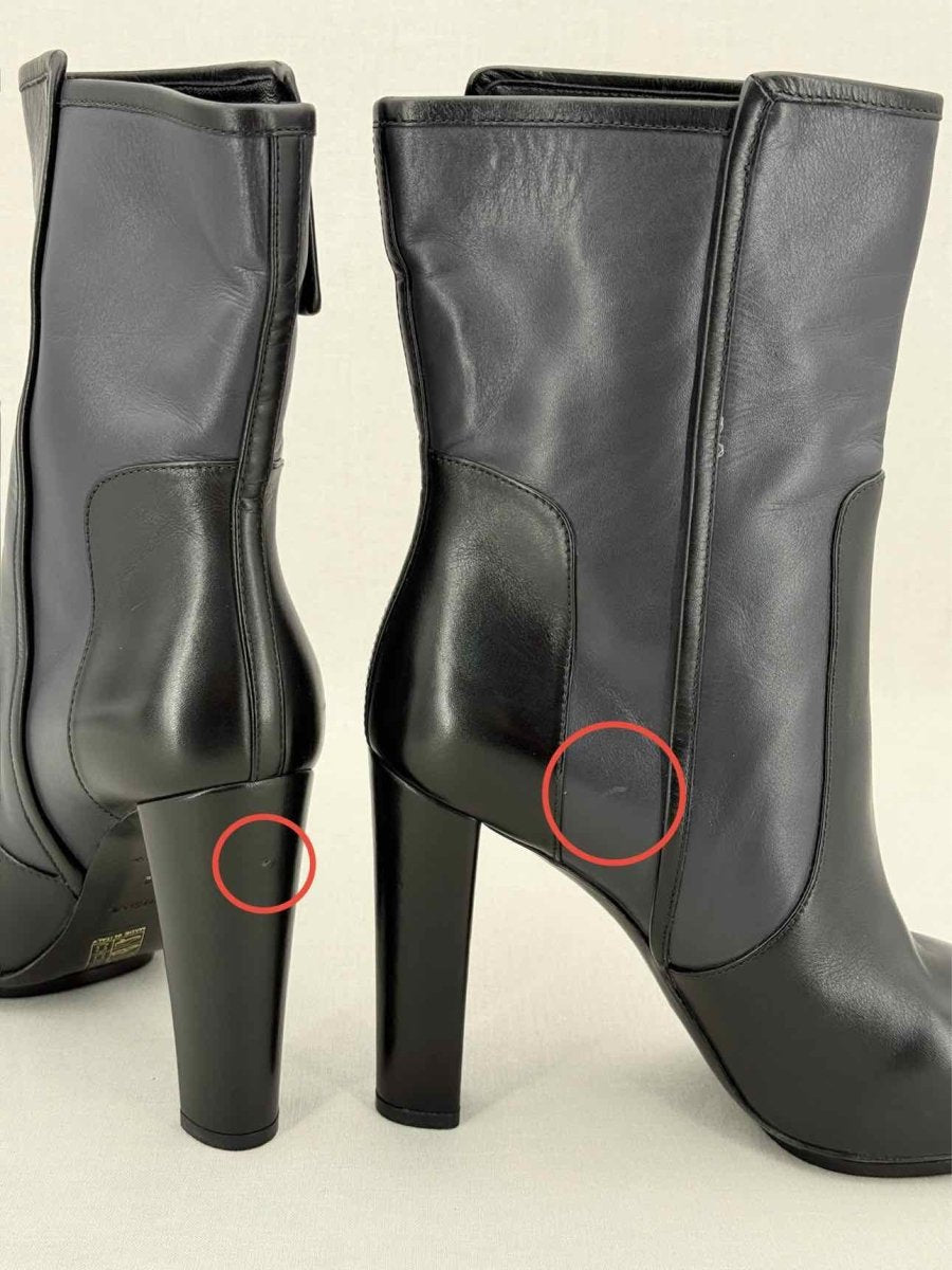 Pre - loved BALENCIAGA Blue & Black Size EU 38 Ankle Boots at Reems Closet