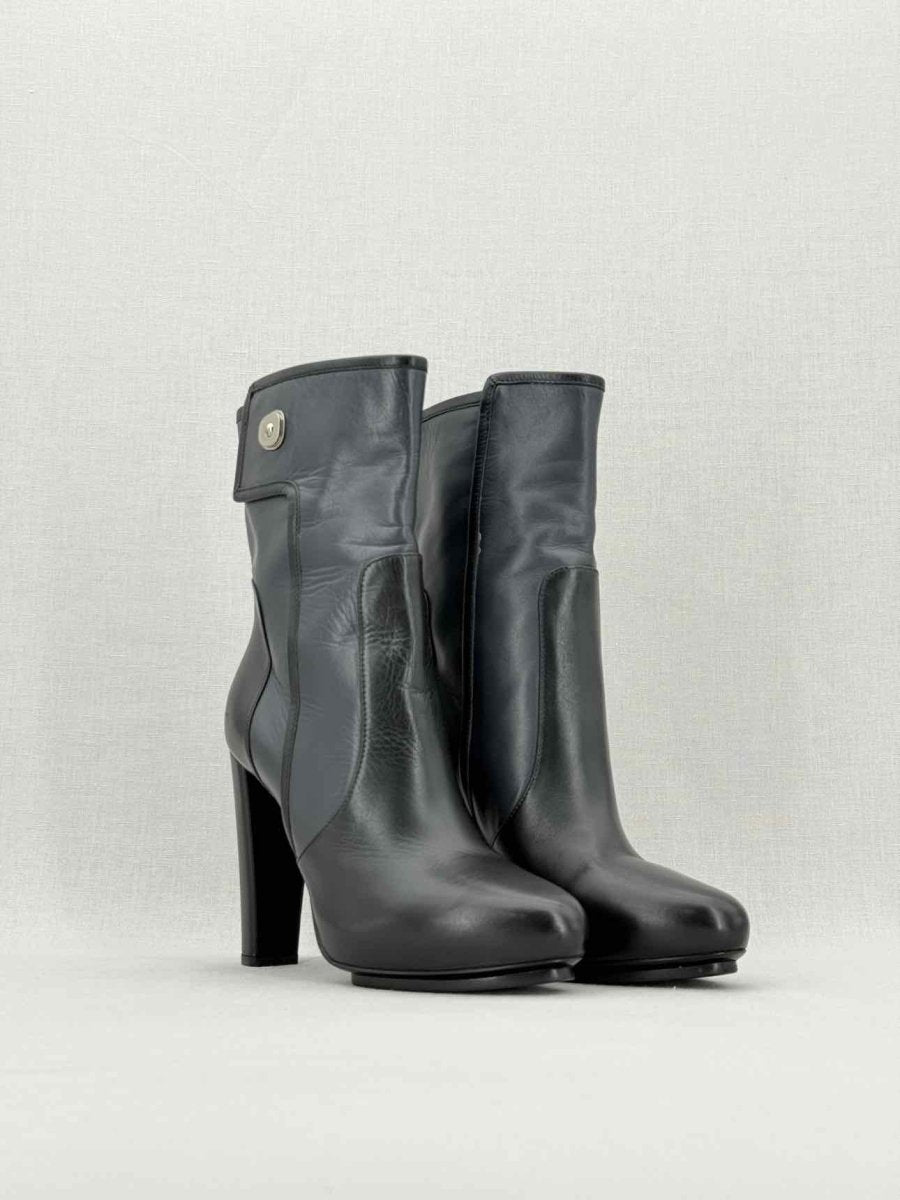 Pre - loved BALENCIAGA Blue & Black Size EU 38 Ankle Boots at Reems Closet