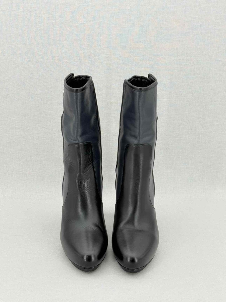 Pre - loved BALENCIAGA Blue & Black Size EU 38 Ankle Boots at Reems Closet