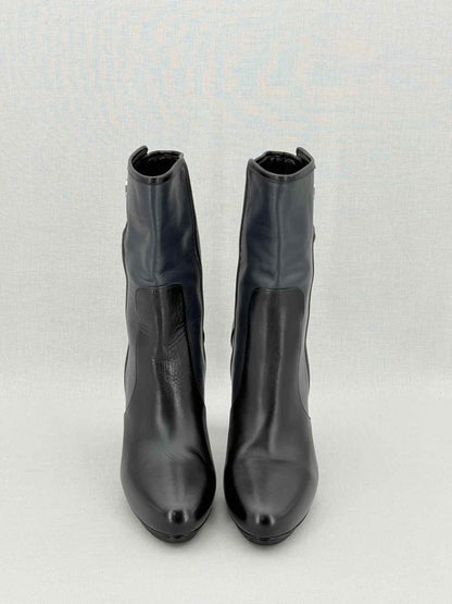 Pre - loved BALENCIAGA Blue & Black Size EU 38 Ankle Boots at Reems Closet