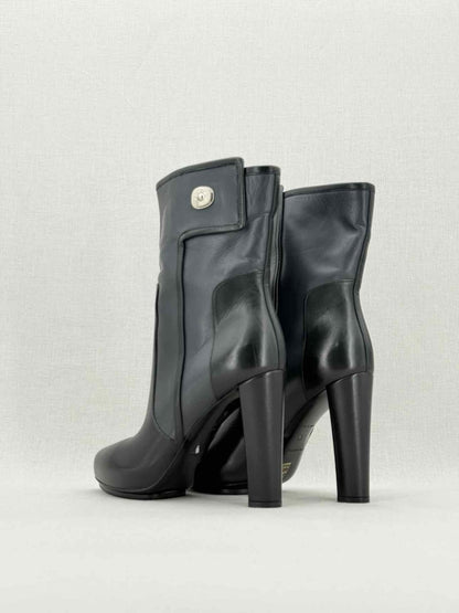 Pre - loved BALENCIAGA Blue & Black Size EU 38 Ankle Boots at Reems Closet