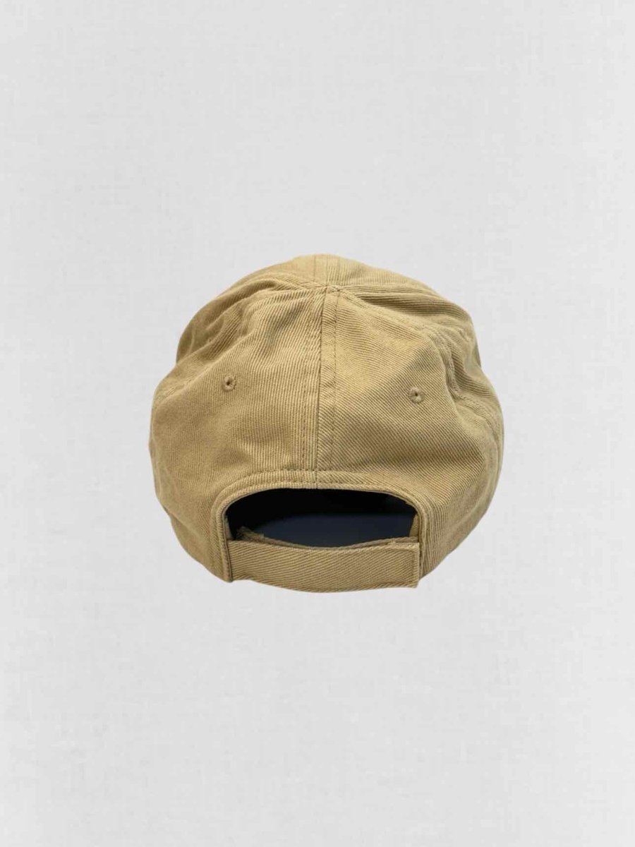 Pre - loved BALENCIAGA Brown Logo Embroidered Cap at Reems Closet