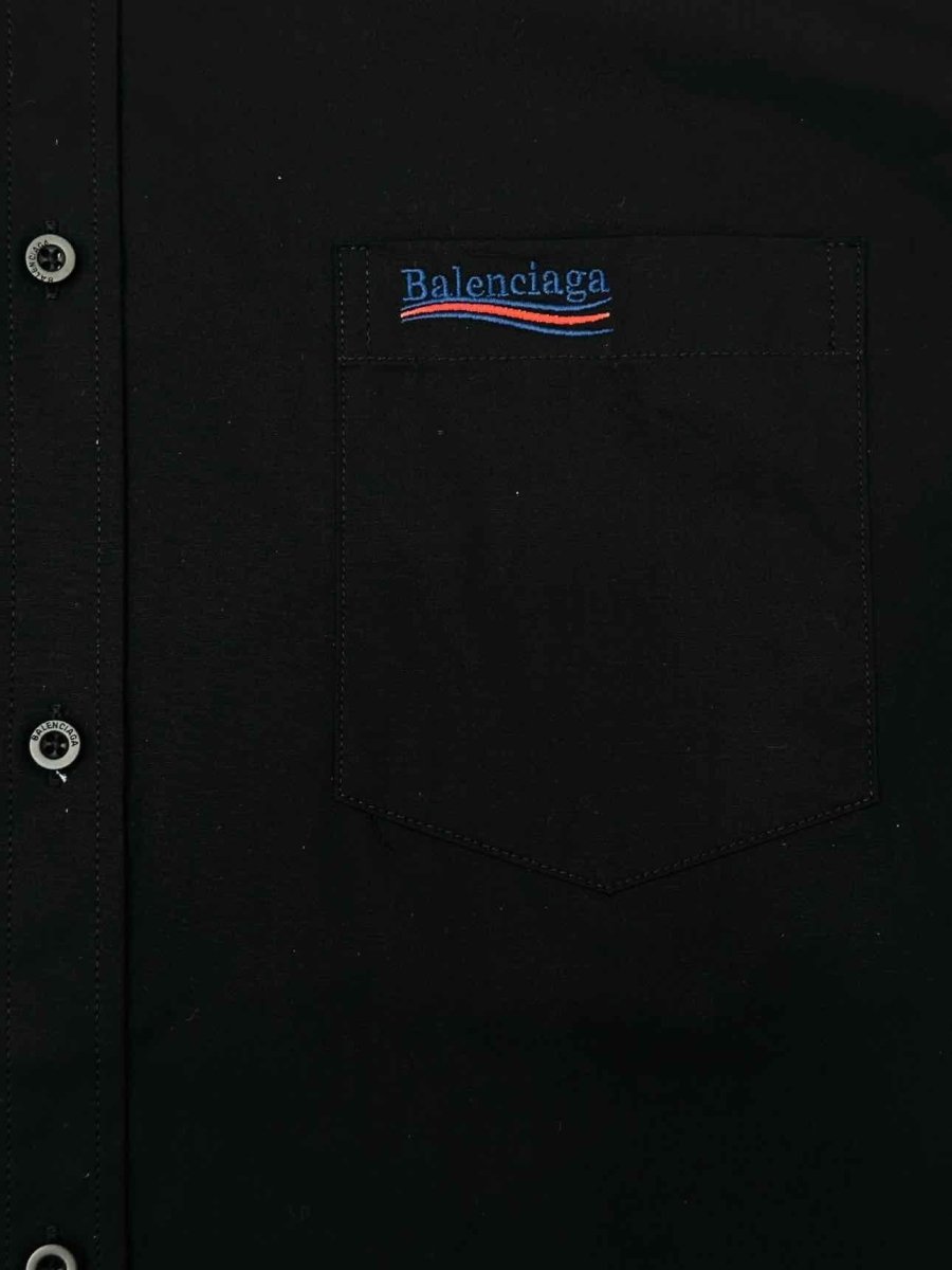 Pre - loved BALENCIAGA Classic Black Shirt at Reems Closet