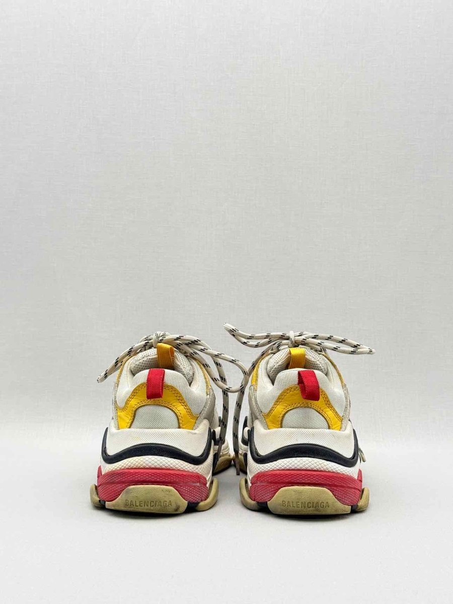 Pre-loved BALENCIAGA Cream Multicolor Size EU 35 Sneakers at Reems Closet