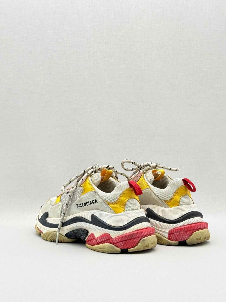 Pre-loved BALENCIAGA Cream Multicolor Size EU 35 Sneakers at Reems Closet