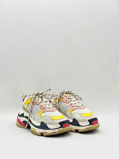 Pre-loved BALENCIAGA Cream Multicolor Size EU 35 Sneakers at Reems Closet