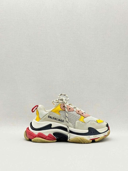 Pre-loved BALENCIAGA Cream Multicolor Size EU 35 Sneakers at Reems Closet