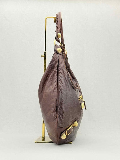 Pre - loved BALENCIAGA GGH Brown Hobo bag at Reems Closet