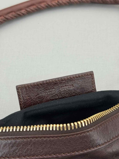 Pre - loved BALENCIAGA GGH Brown Hobo bag at Reems Closet