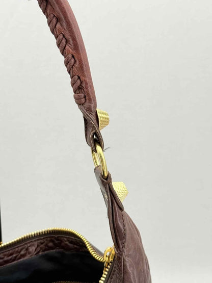 Pre - loved BALENCIAGA GGH Brown Hobo bag at Reems Closet