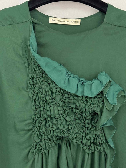 Pre-loved BALENCIAGA Green Size US 0 Blouse at Reems Closet