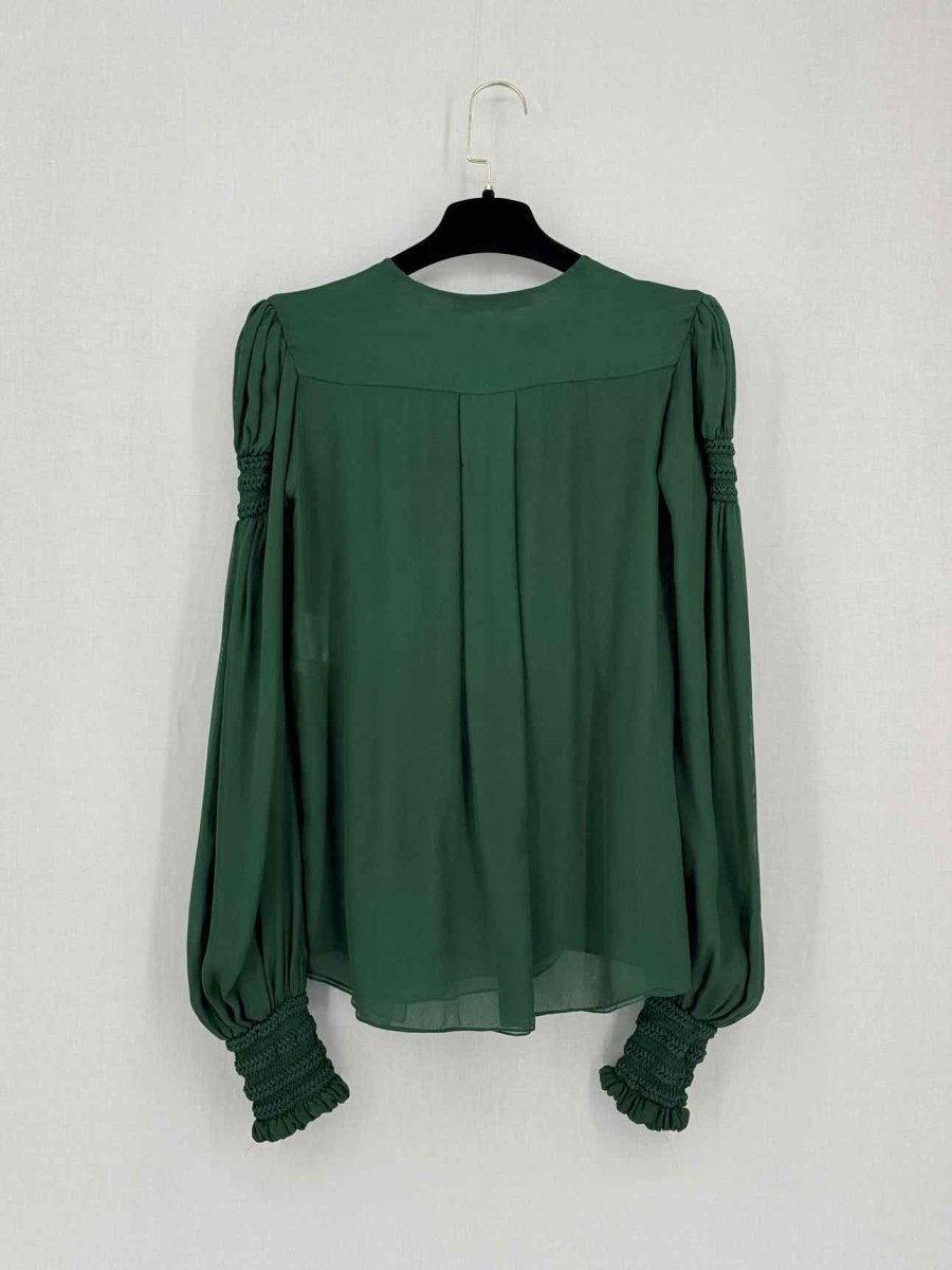 Pre-loved BALENCIAGA Green Size US 0 Blouse at Reems Closet