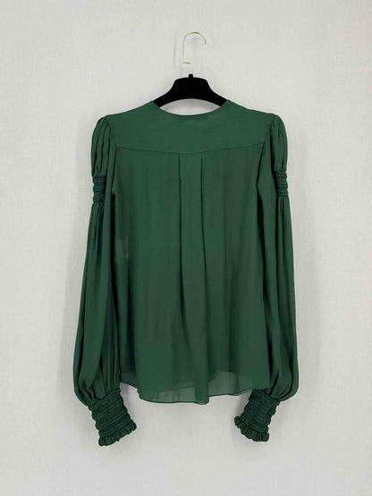Pre-loved BALENCIAGA Green Size US 0 Blouse at Reems Closet