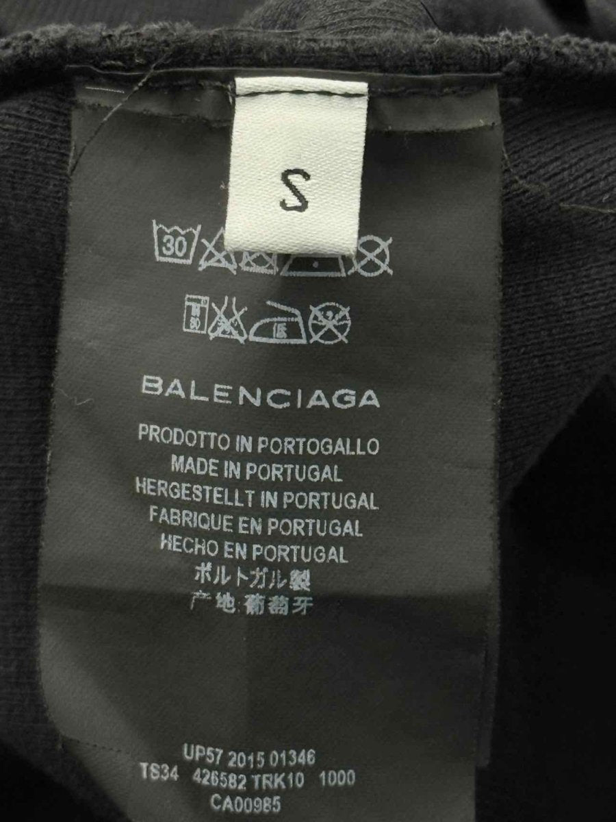 Pre - loved BALENCIAGA Jumper Black Logo Size Small Short Dress at Reems Closet