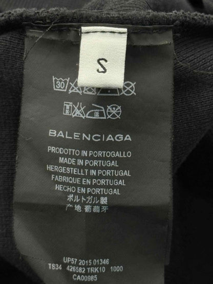 Pre - loved BALENCIAGA Jumper Black Logo Size Small Short Dress at Reems Closet