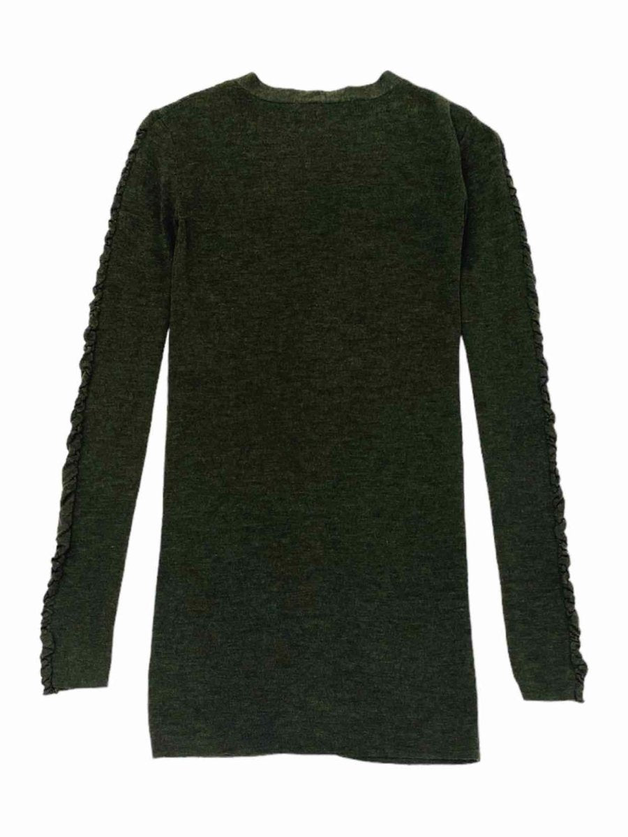 Pre - loved BALENCIAGA KNITS Khaki Size US 4 Cardigan at Reems Closet