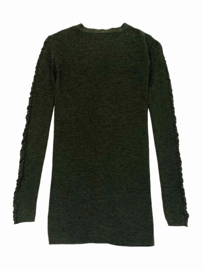 Pre - loved BALENCIAGA KNITS Khaki Size US 4 Cardigan at Reems Closet