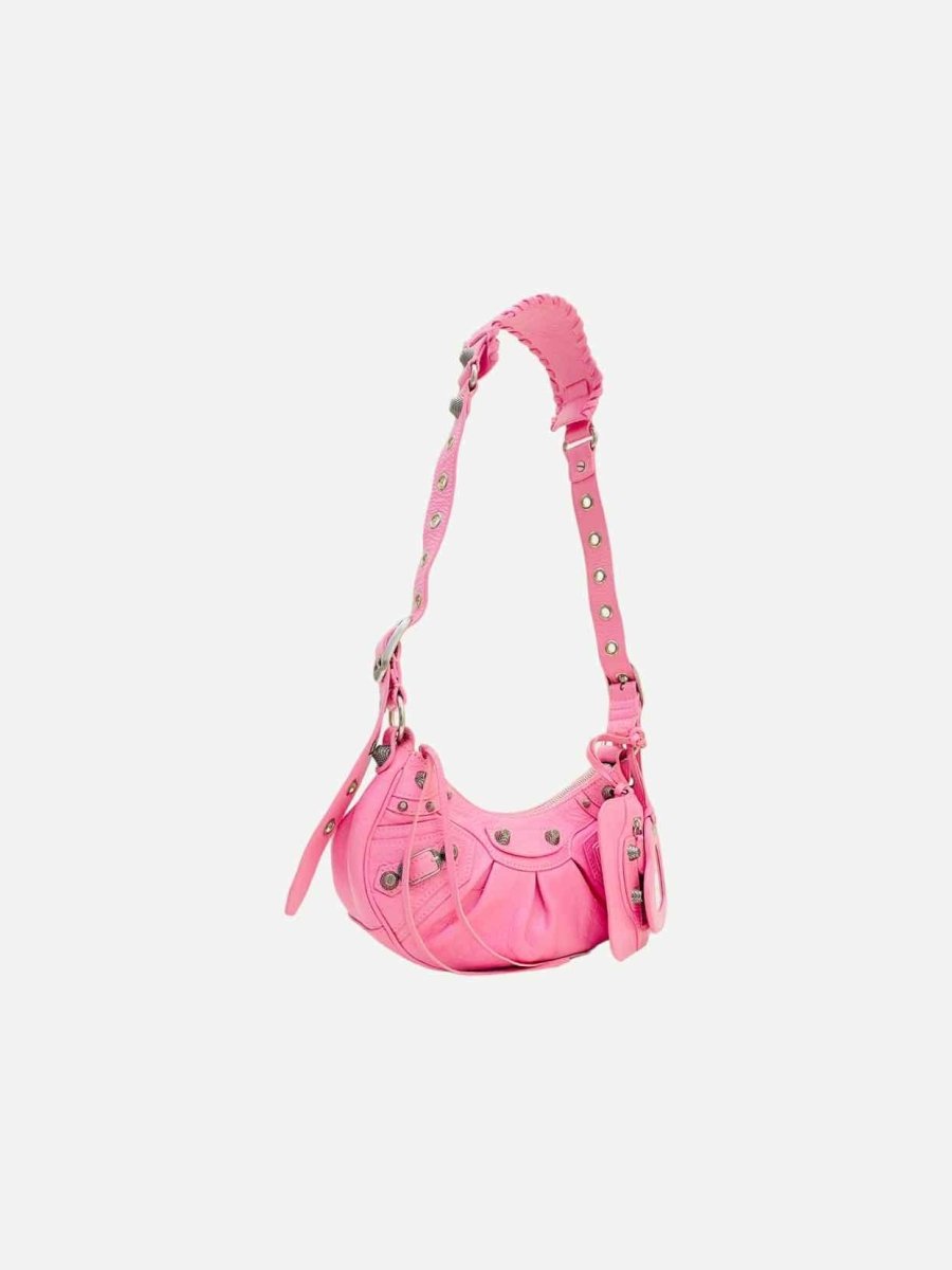 Pre - loved BALENCIAGA Le Cagole Pink Shoulder Bag at Reems Closet