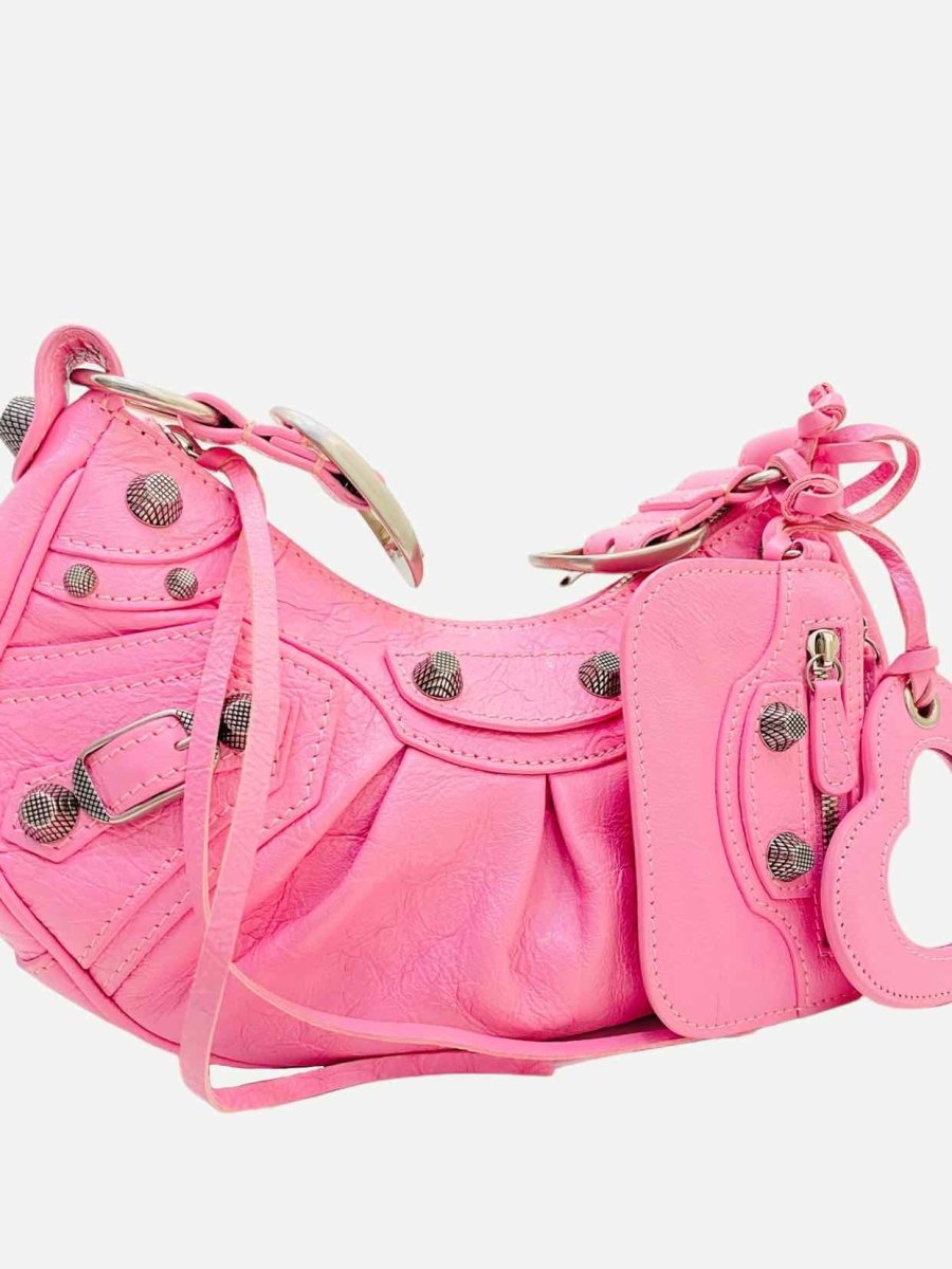 Pre - loved BALENCIAGA Le Cagole Pink Shoulder Bag at Reems Closet