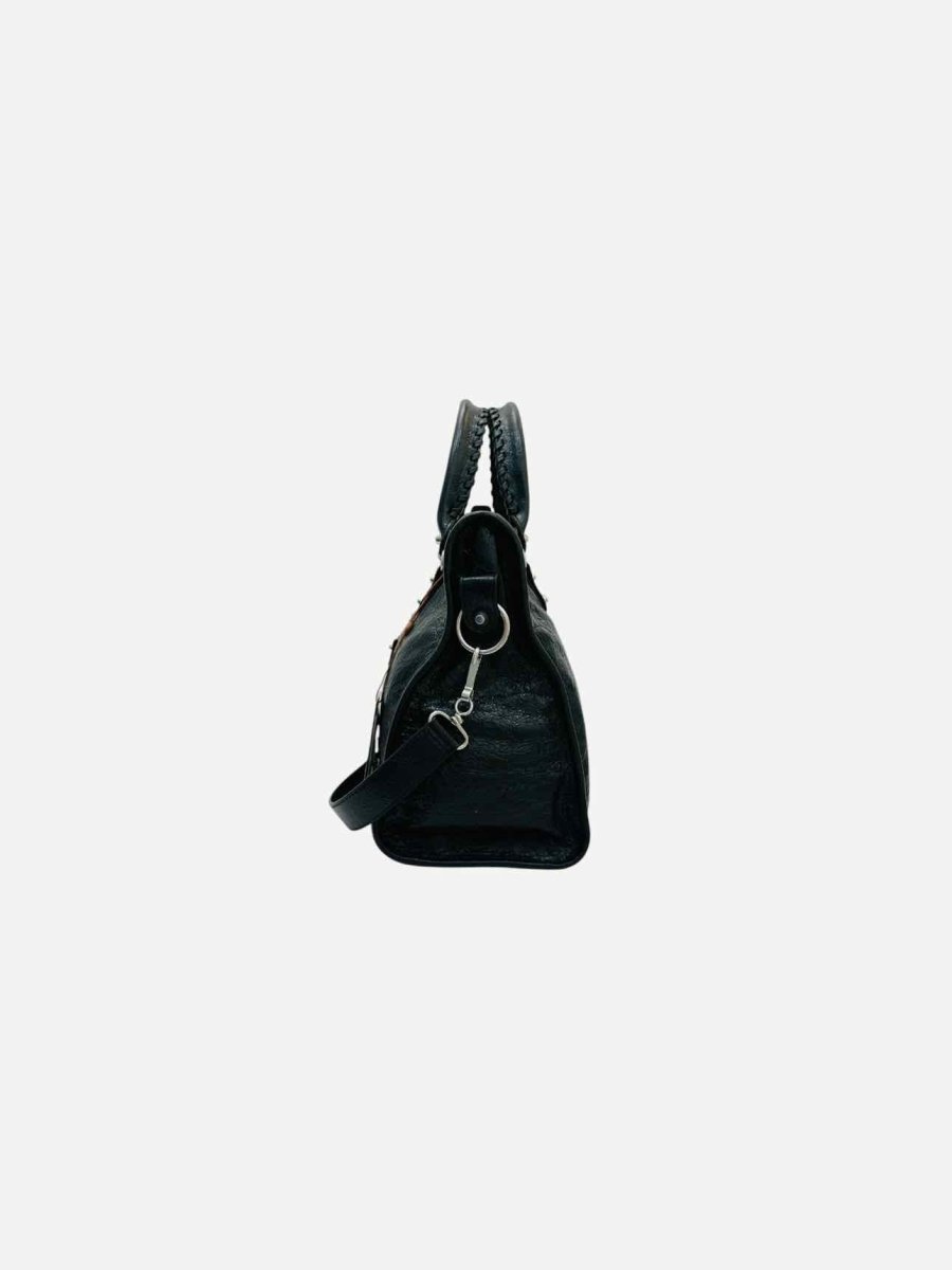 Pre - loved BALENCIAGA Le City Black Top Handle at Reems Closet