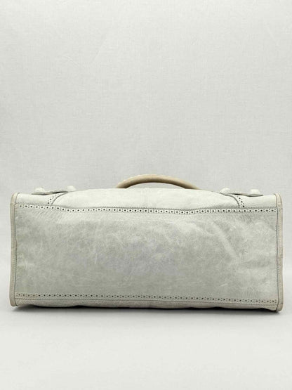Pre - loved BALENCIAGA Le City Silver Top Handle at Reems Closet