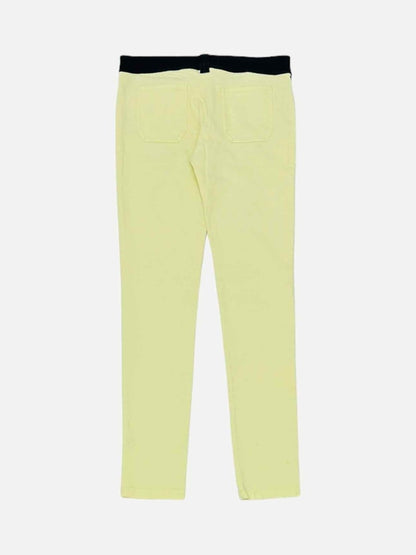 Pre - loved BALENCIAGA Lime Green & Black Pants at Reems Closet