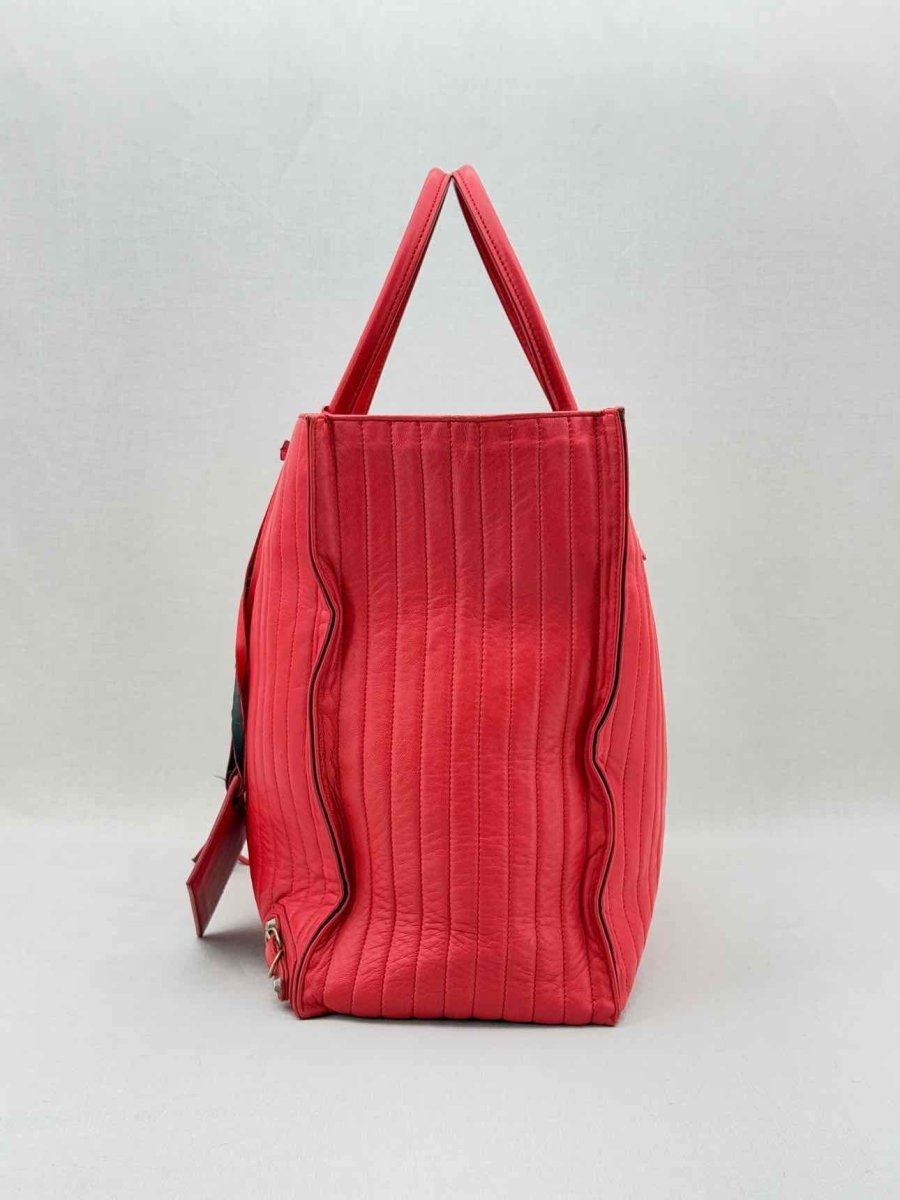 Pre - loved BALENCIAGA Papier A4 Red Tote Bag at Reems Closet