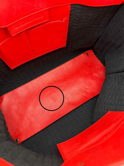 Pre - loved BALENCIAGA Papier A4 Red Tote Bag at Reems Closet