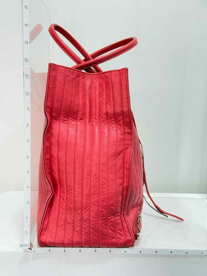 Pre - loved BALENCIAGA Papier A4 Red Tote Bag at Reems Closet