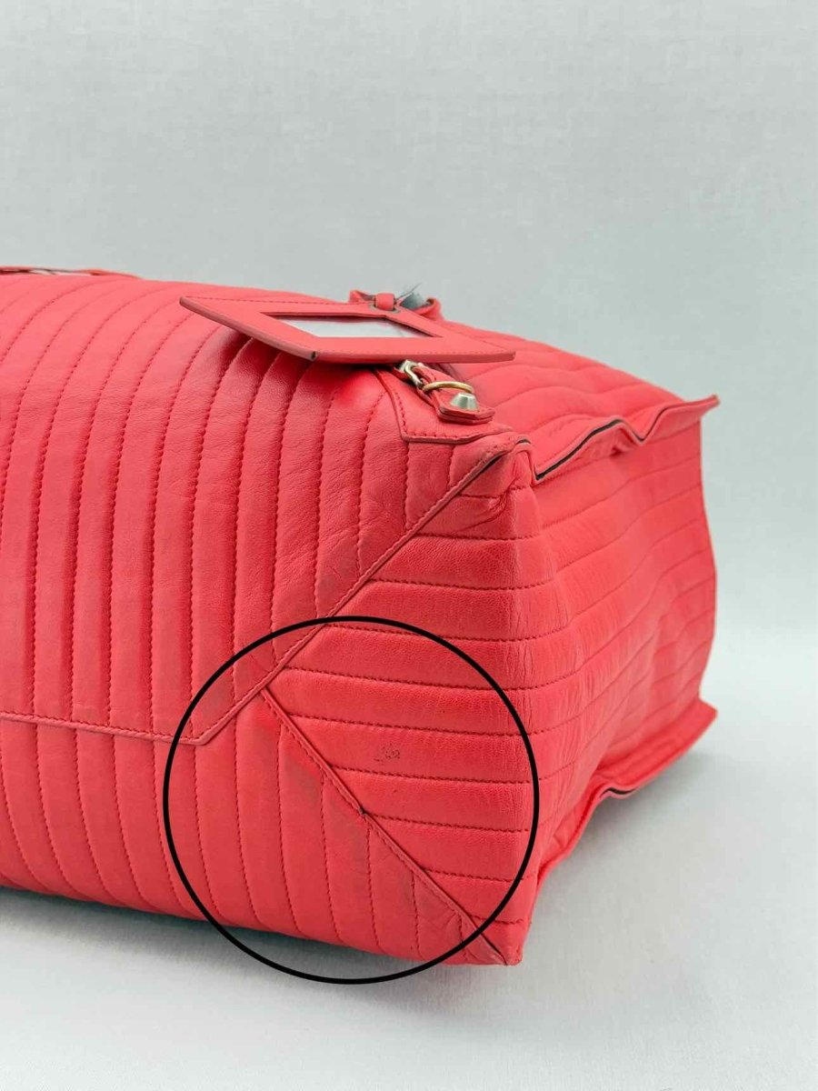 Pre - loved BALENCIAGA Papier A4 Red Tote Bag at Reems Closet