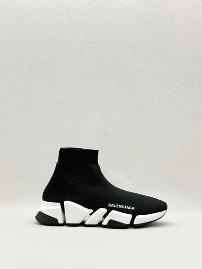 Pre - loved BALENCIAGA Speed 2.0 Black Size EU 37 Sneakers at Reems Closet