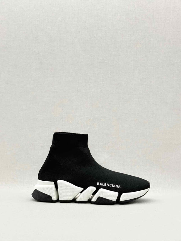 Pre - loved BALENCIAGA Speed 2.0 Black Size EU 37 Sneakers at Reems Closet