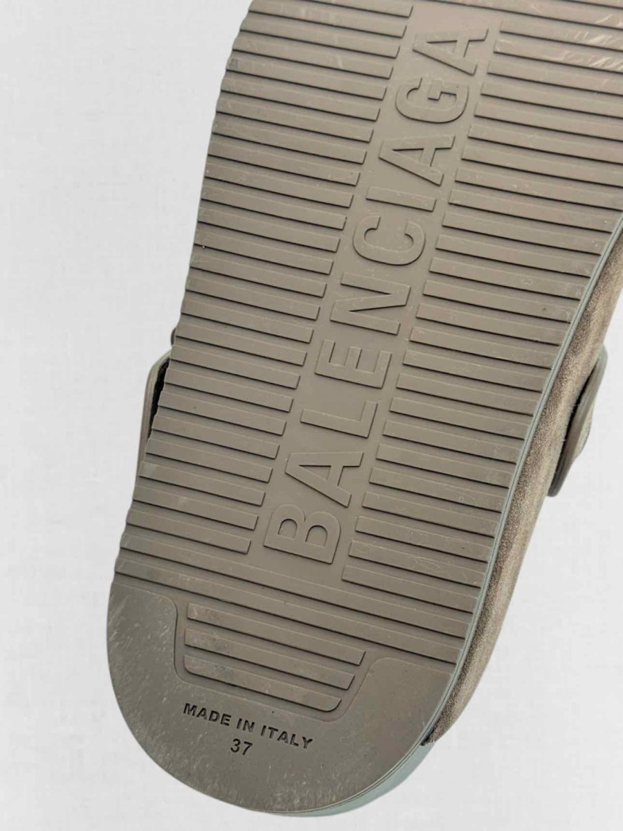 Pre - loved BALENCIAGA Sunday Brown Size EU 37 Mules at Reems Closet