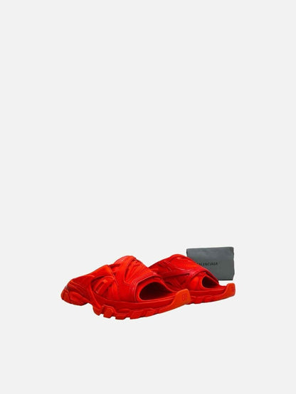 Pre - loved BALENCIAGA Track Red Sandals 39 at Reems Closet