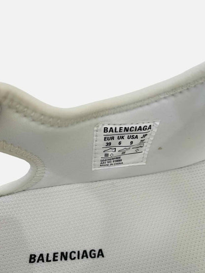 Pre - loved BALENCIAGA Track White Sandals 39 at Reems Closet